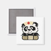 Panda Nurse Magnet (Vorderseite/Rückseite)