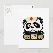 Panda Nurse Postkarte (Vorne/Hinten)