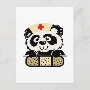 Panda Nurse Postkarte