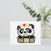 Panda Nurse Postkarte (Stehend Vorderseite)