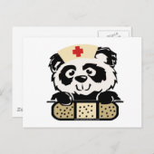 Panda Nurse Postkarte (Vorne/Hinten)