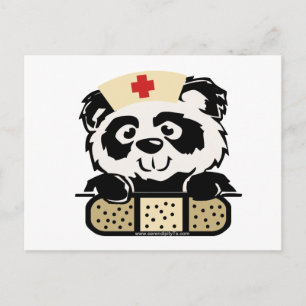 Panda Nurse Postkarte