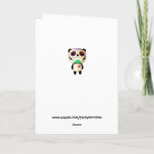 Panda of The Day of The Dead Karte (Rückseite)