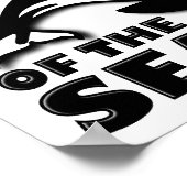 Panda of the Sea Funny Poster (Ecke)