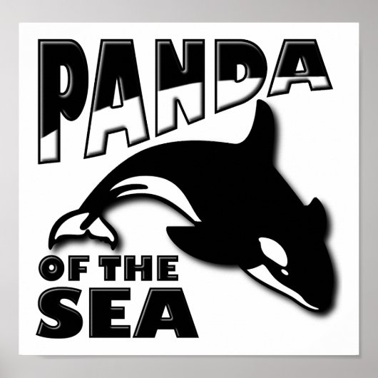 Panda of the Sea Funny Poster (Vorne)