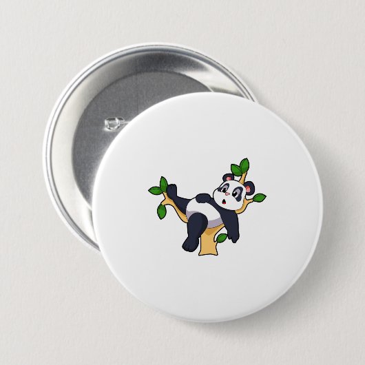 Panda on Tree Button (Vorne & Hinten)