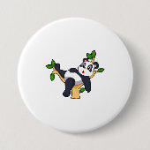 Panda on Tree Button (Vorderseite)