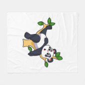 Panda on Tree Fleecedecke (Vorderseite (Horizontal))