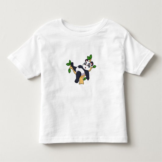 Panda on Tree Kleinkind T-shirt (Vorderseite)