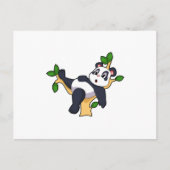 Panda on Tree Postkarte (Vorderseite)