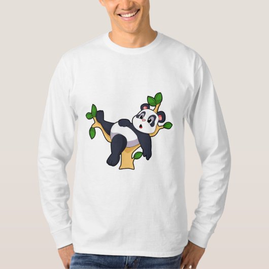 Panda on Tree T-Shirt (Vorderseite)