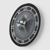 Panda Oranda Goldfish Clock Große Wanduhr (Winkel)