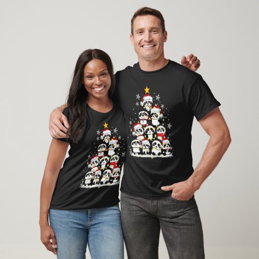 Panda Ornament Decoration Christmas Tree Xmas T-Shirt (Unisex)