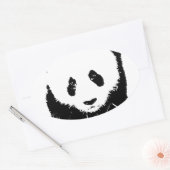 Panda Ovaler Aufkleber (Umschlag)