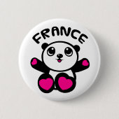 Panda-Panda Frankreich Button (Vorderseite)