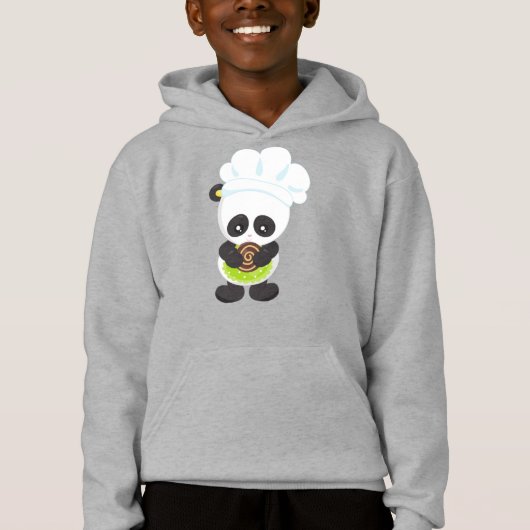 Panda, Panda, Panda mit Keks Hoodie (Vorderseite)