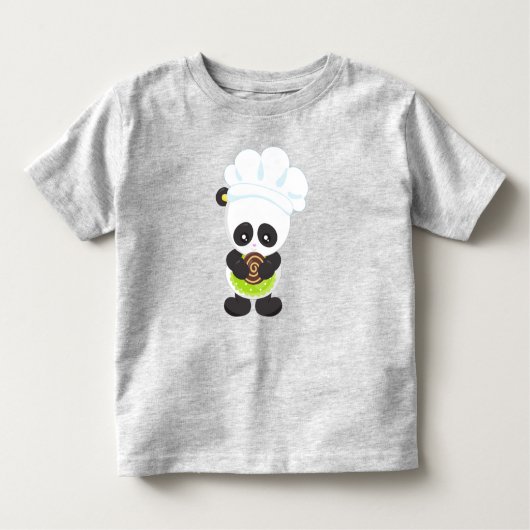 Panda, Panda, Panda mit Keks Kleinkind T-shirt (Vorderseite)