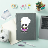 Panda, Panda, Panda mit Kuchen, Schürze Aufkleber (iPad Hülle)