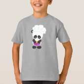 Panda, Panda, Panda mit Kuchen, Schürze T-Shirt (Vorderseite)