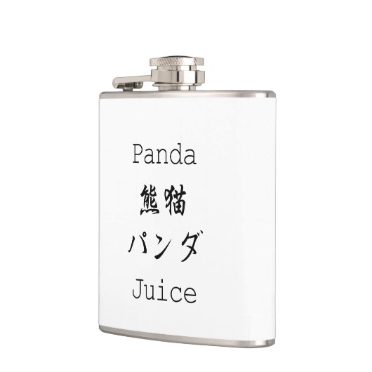 Panda-Panda-Panda-Saft-Flasche Flachmann (Links)