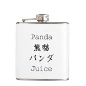 Panda-Panda-Panda-Saft-Flasche Flachmann (Vorderseite)