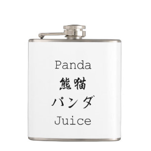 Panda-Panda-Panda-Saft-Flasche Flachmann