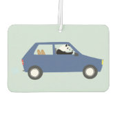 Panda Panda Pfanne blau! Autolufterfrischer (Rückseite)