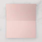 Panda Panda Pink Blumengrün Babydusche Platzkarte (Innenseite Aufgefaltet)