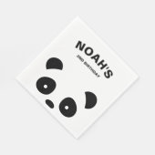 Panda Paper Napkins, Panda Birthday Party Serviette (Ecke)