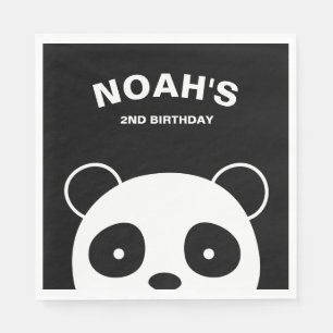 Panda-Papierservietten, Panda-Geburtstags-Party Serviette