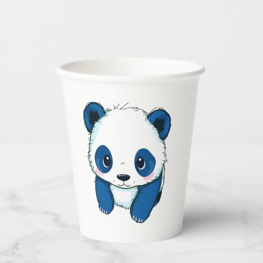 Panda Pappbecher (Vorderseite)