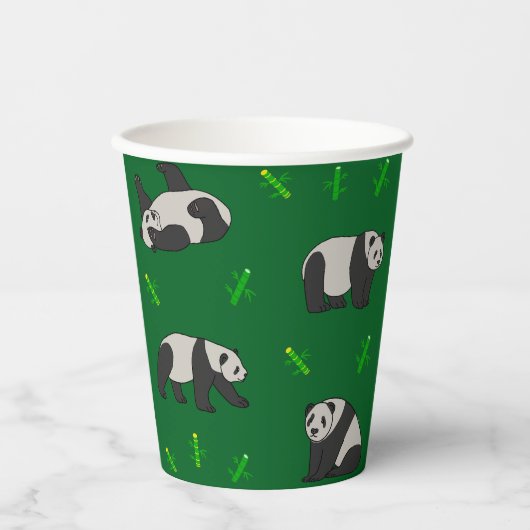 Panda Pappbecher (Vorderseite)