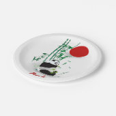 Panda Pappteller (Schrägansicht)