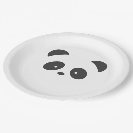 Panda Pappteller (Schrägansicht)
