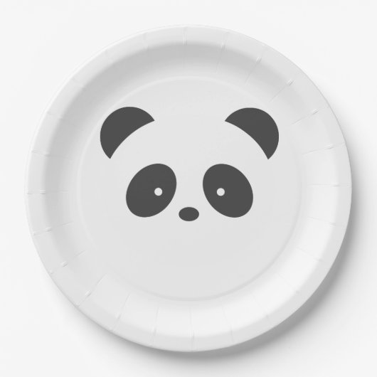 Panda Pappteller (Vorderseite)