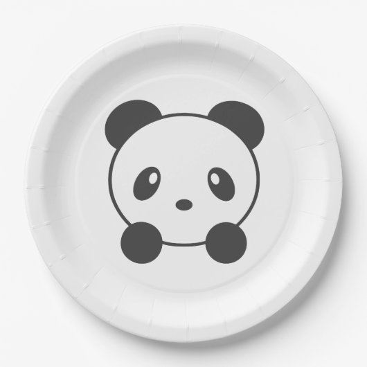 Panda Pappteller (Vorderseite)