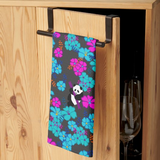Panda Paradise Bloom Geschirrtuch (Drittel gefaltet)
