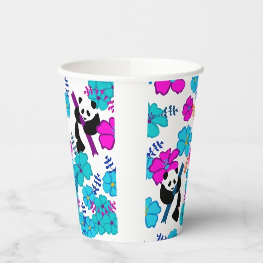 Panda Paradise Bloom Pappbecher (Links)