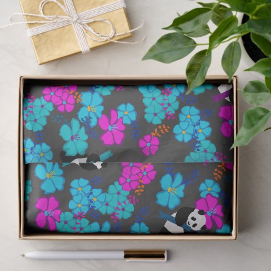 Panda Paradise Bloom Seidenpapier (Geschenk)