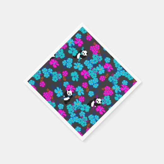 Panda Paradise Bloom Serviette (Ecke)