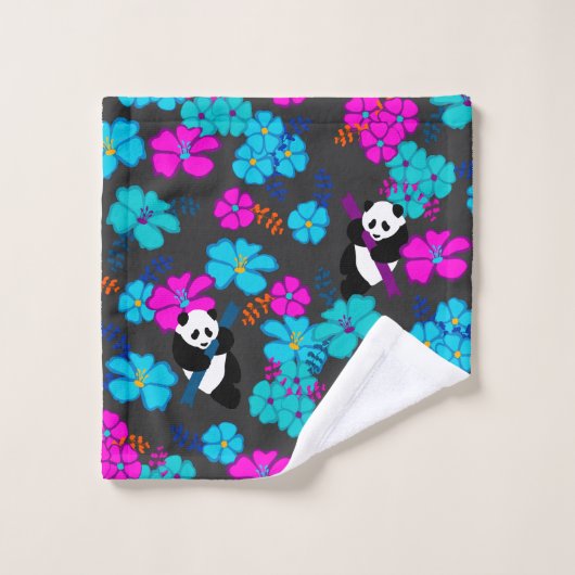 Panda Paradise Bloom Waschlappen (Waschlappen)