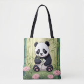 Panda Paradise Tote Bag Tasche (Vorderseite)