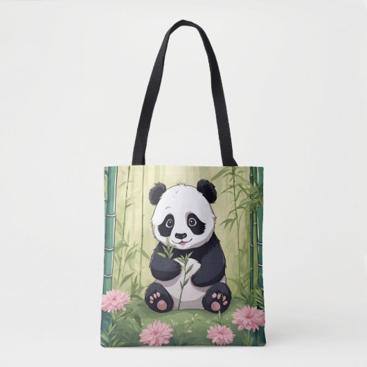 Panda Paradise Tote Bag Tasche (Vorderseite)