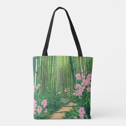 Panda Paradise Tote Bag Tasche (Rückseite)