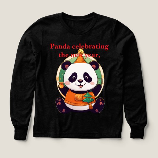 Panda Party — Cartoon New Year (Design Vorderseite)