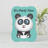 Panda-Party Einladung (Stehend Vorderseite)