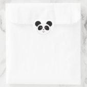 Panda Party Herz-Aufkleber (Tasche)