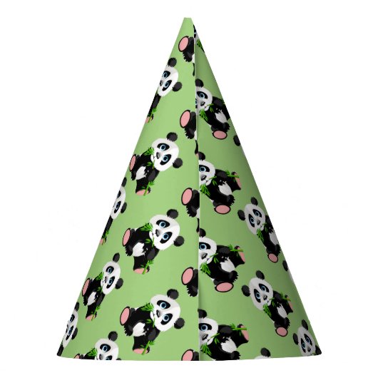 Panda-Party-Hut Partyhütchen (Rückseite)