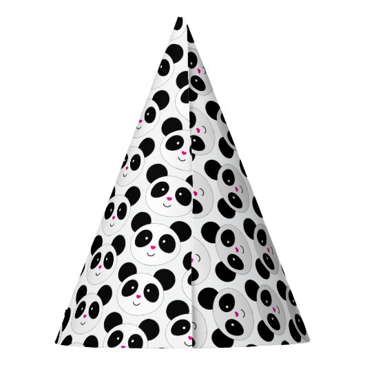 Panda Party Partyhütchen (Rückseite)