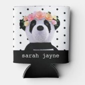 Panda Party Polka Dot Name Can Cooler Dosenkühler (Vorderseite)